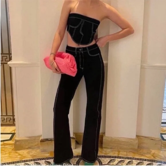 Charcoal Clothing Lucid Dreams Black Jeans Size 6 - Picture 2 of 6